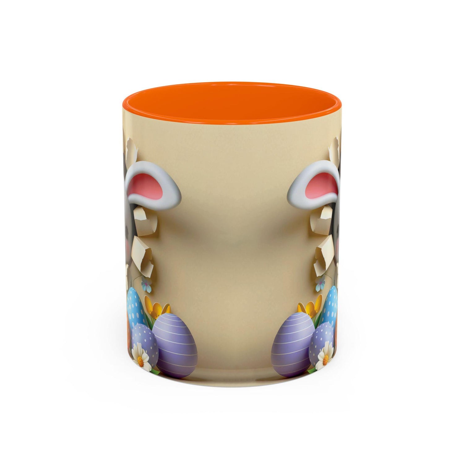 Cute Easter Bunny Coffee Mug, Spring Decor Mug, Funny Gift for Kids, Tea Cup, Easter Celebration, Unique Kitchenware