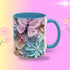 Floral Butterfly Accent Coffee Mug - Perfect Gift for Nature Lovers, Spring Holidays, Flower Enthusiasts, Home Decor, Coffee Lovers