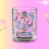 Butterfly Bloom Floral Glass Mug | 10oz Floral Drinkware, Home Decor, Gift for Her, Springtime Sip, Garden Party Essentials