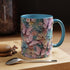 Floral Accent Coffee Mug, Vibrant 3D Butterfly Design, Gift for Nature Lovers, Mother&