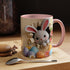 Cute Easter Bunny Coffee Mug, Spring Decor Mug, Funny Gift for Kids, Tea Cup, Easter Celebration, Unique Kitchenware