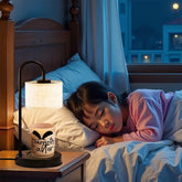 Easter Frosted Jar Scented Candle with Lid (6oz), Simple Minimilist Bunny Spring Design Aromatherapy Candle