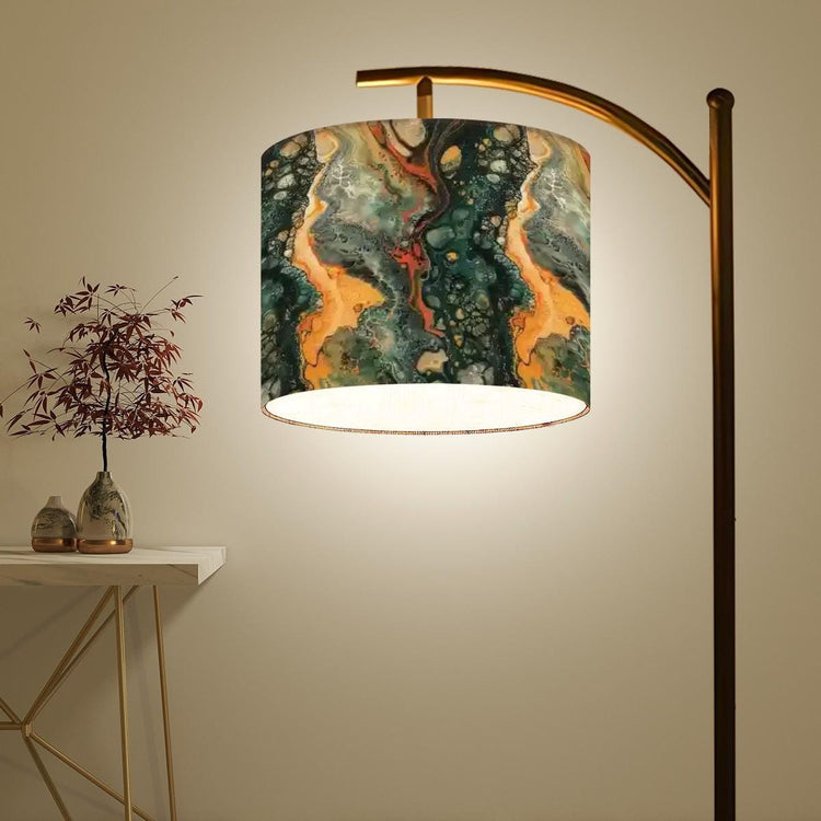 Arc Floor Lamp (Made in USA), Artistic Marble Design Living Room, Bedroom, Home Decor Accent Lighting