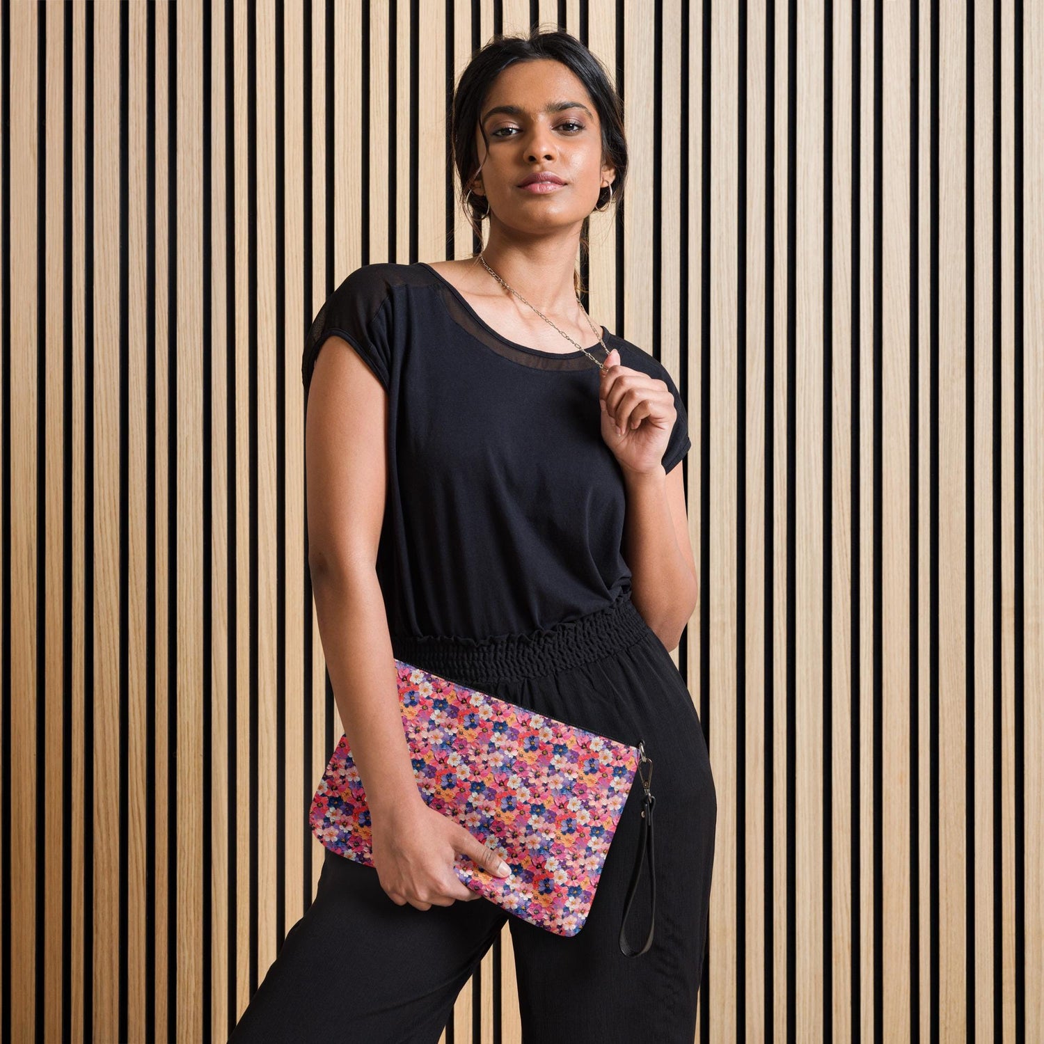 Bright Floral Seamless Pattern Crossbody Bag | Stylish Casual Fashion Bag | Lightweight & Hands-Free | Perfect for Everyday Use
