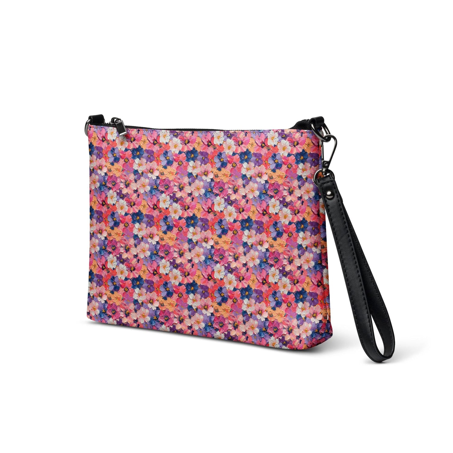 Bright Floral Seamless Pattern Crossbody Bag | Stylish Casual Fashion Bag | Lightweight & Hands-Free | Perfect for Everyday Use
