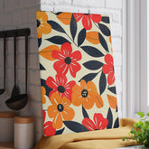 Floral Glass Cutting Board | Bright Kitchen Decor, Unique Gift for Weddings, Housewarming, Mothers Day, Foodie Kitchen