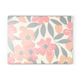 Floral Glass Cutting Board | Bright Kitchen Decor, Unique Gift for Weddings, Housewarming, Mothers Day, Foodie Kitchen