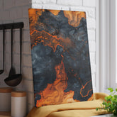 Elegant Marble Glass Cutting Board, Kitchen Decor, Gift for Cooks, Housewarming, Unique Kitchen Accessory, Modern Home