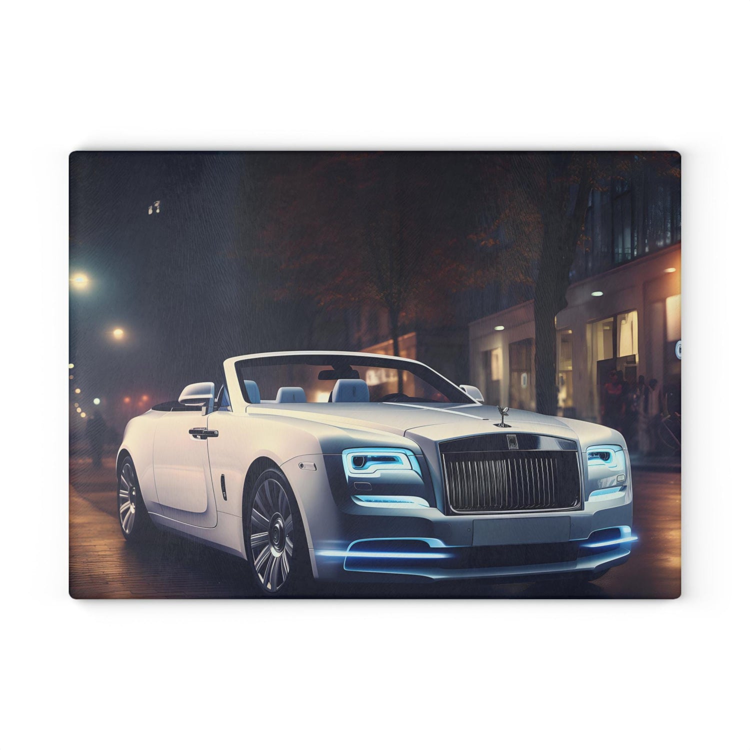 Luxury Car Glass Cutting Board - Unique Kitchen Decor, Culinary Gift, Car Enthusiast Kitchenware, Modern Home Accessories, Stylish Cooking
