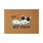 Funny Cat Glass Cutting Board-Nope Not Today Kitchen Decor, Pet Lover Gift, Cooking Accessory, Housewarming Gift, Cat Mom Kitchen