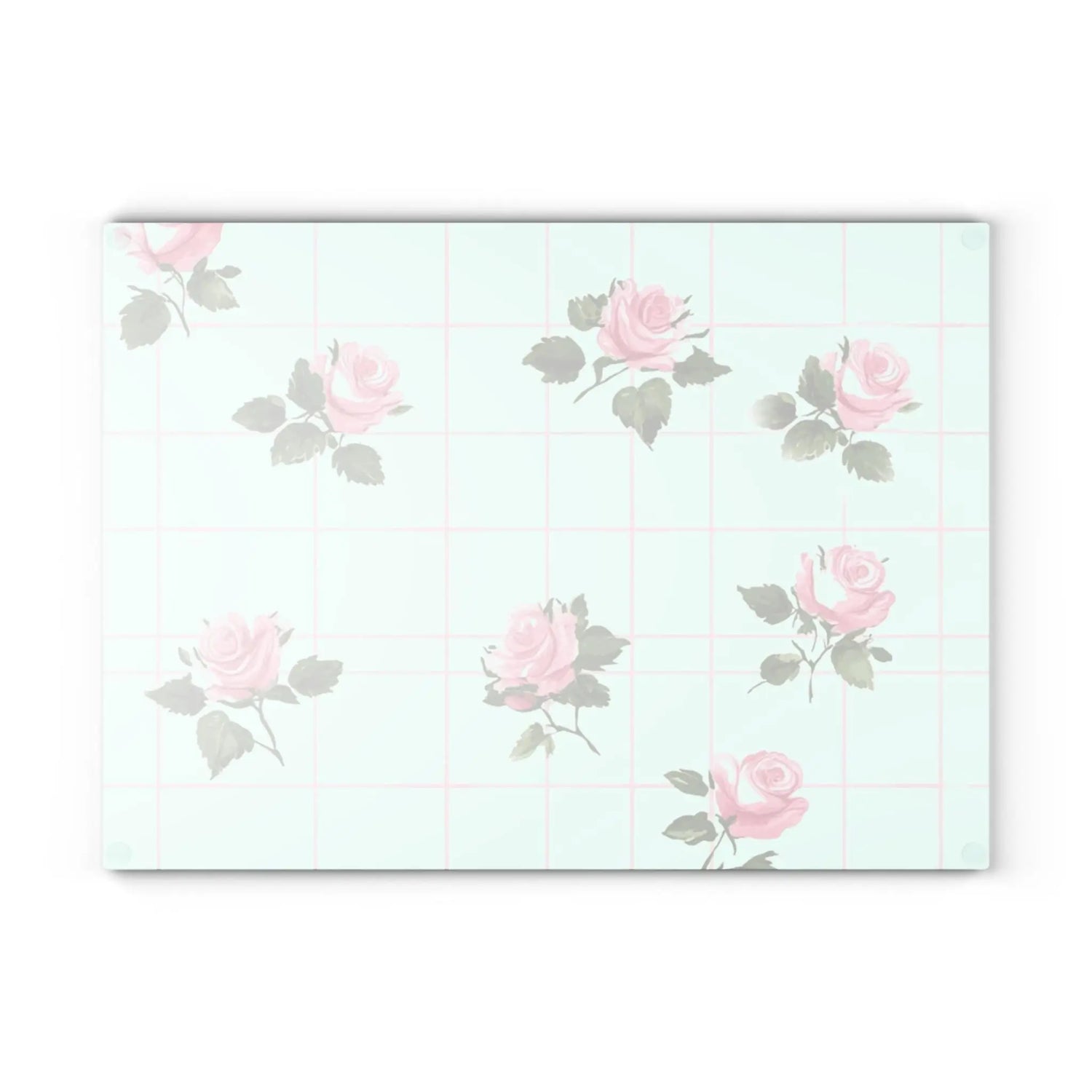 Chic Floral Glass Cutting Board | Vintage Kitchen Decor, Wedding Gift, Home Cooking Essentials, Pink Rose Design, Kitchen Accessories
