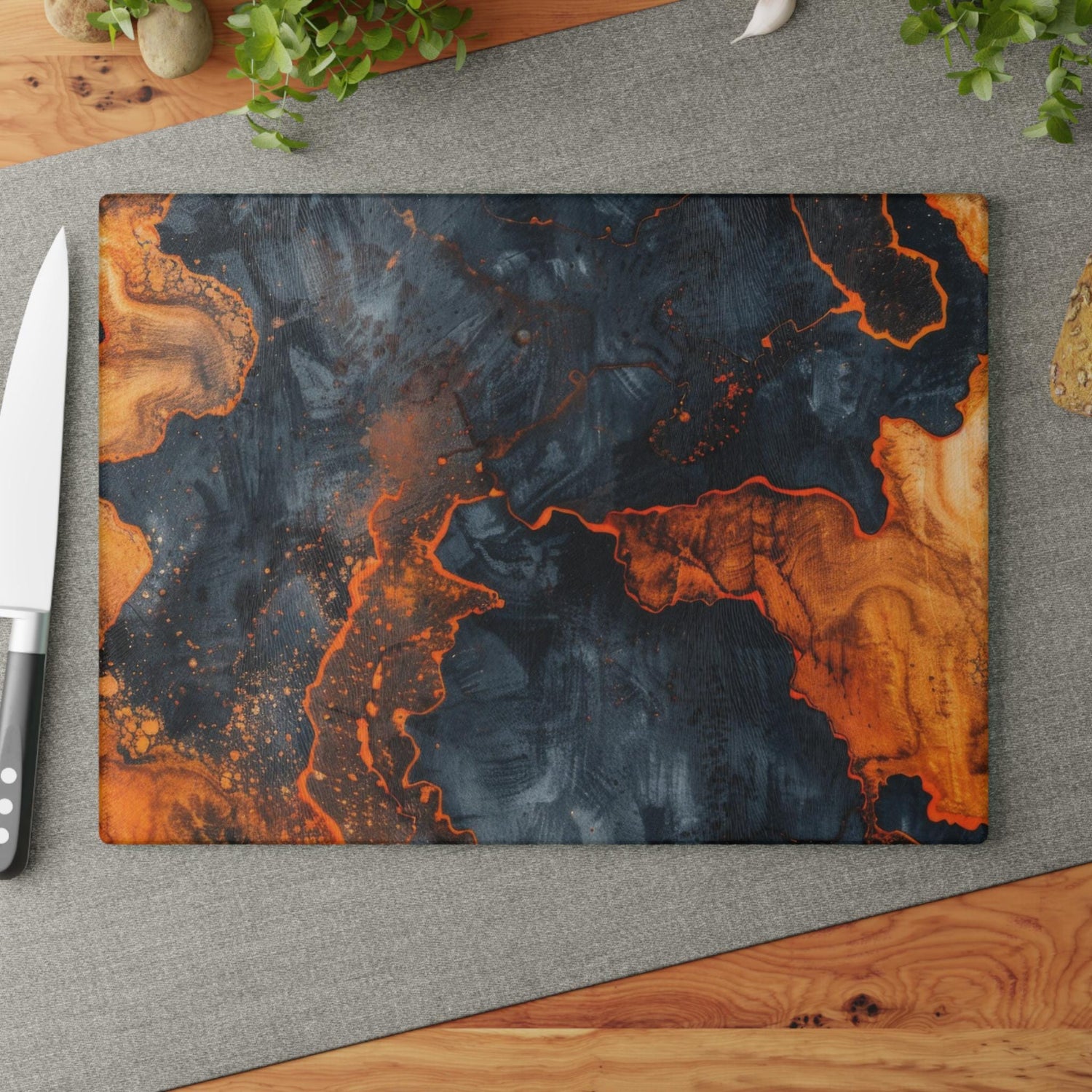 Elegant Marble Glass Cutting Board, Kitchen Decor, Gift for Cooks, Housewarming, Unique Kitchen Accessory, Modern Home