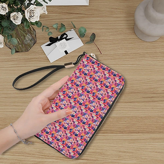 Oil Painting Sublimation Floral pattern Clutch Wallet for Women, Casual Daily Wear Designer Pocket Book, Gift for Her