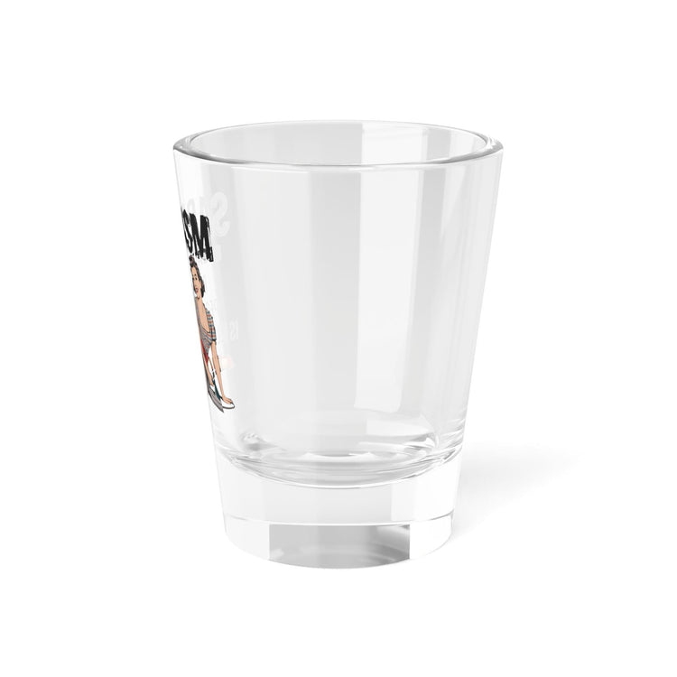 Sarcasm Shot Glass for Humor Lovers, Witty Gift for Friends, Fun Party Accessory, Gag Gift for Birthdays, Retro Style Drinkware