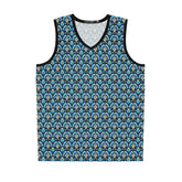 Floral Pattern Basketball Jersey, Trendy Sportswear, Unisex Activewear, Summer Fashion, Perfect for Athletes or Fans