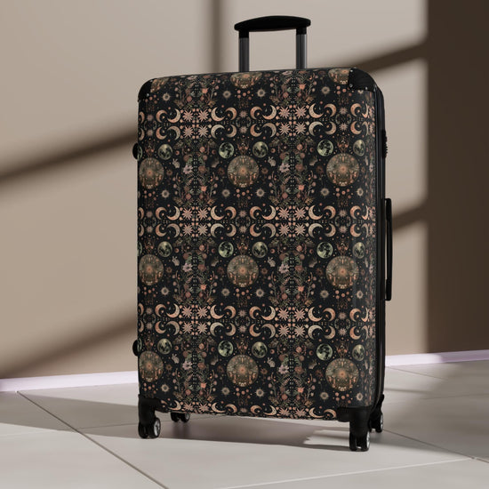 Celstial Pattern Suitcase, Travel Luggage, Carry-On Bag, Stylish Travel Accessory, Unique Gift for Travelers