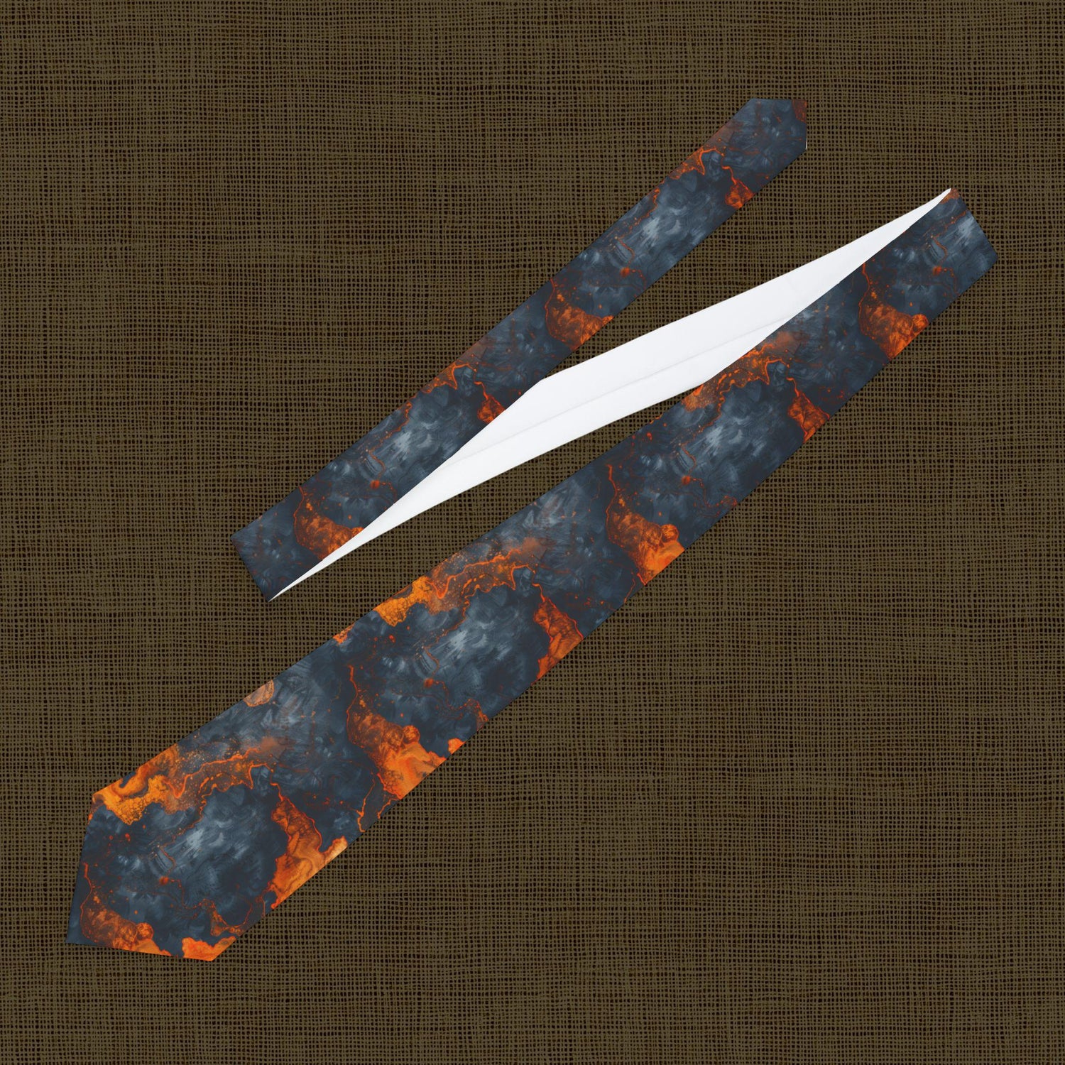 Abstract Lava Necktie | Intricate Pattern Tie | Formal Accessory for Men | Gift for Dads, Graduates, Weddings | Unique Neckwear