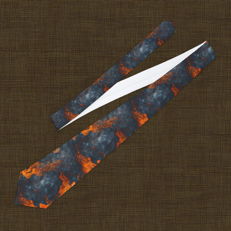 Abstract Lava Necktie | Intricate Pattern Tie | Formal Accessory for Men | Gift for Dads, Graduates, Weddings | Unique Neckwear