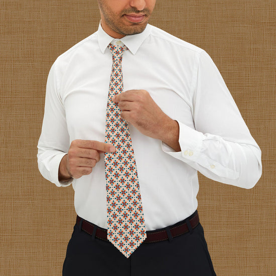 Floral Pattern Necktie - Stylish Accessory for Men, Perfect Gift for Weddings, Father&