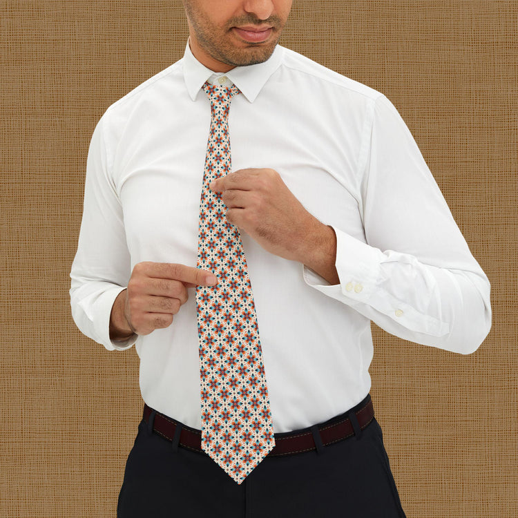 Floral Pattern Necktie - Stylish Accessory for Men, Perfect Gift for Weddings, Father&