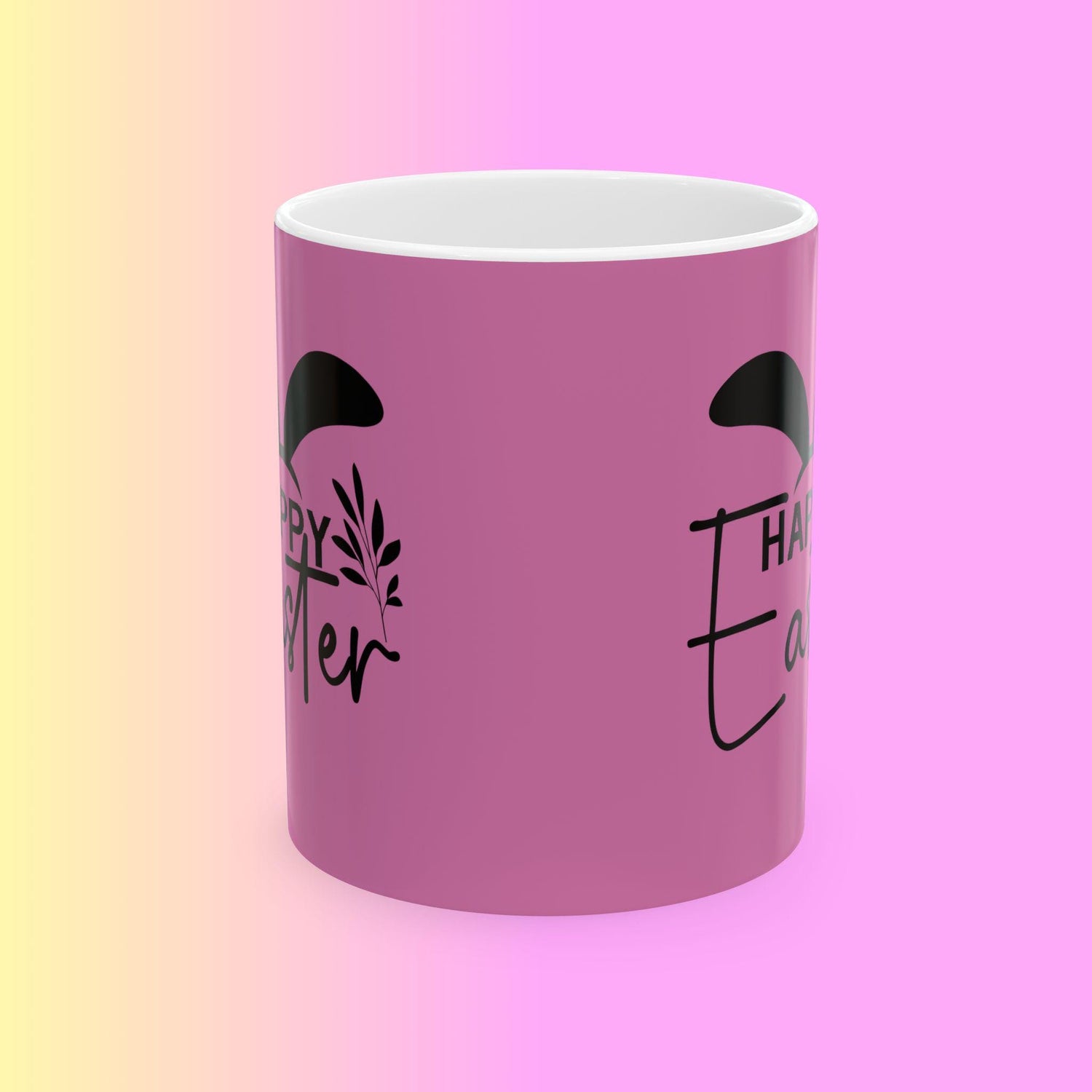 Happy Easter Ceramic Mug - Cute Coffee Tea Cup for Spring Celebrations, Gift for Friends, Family, Easter Decor, Holiday