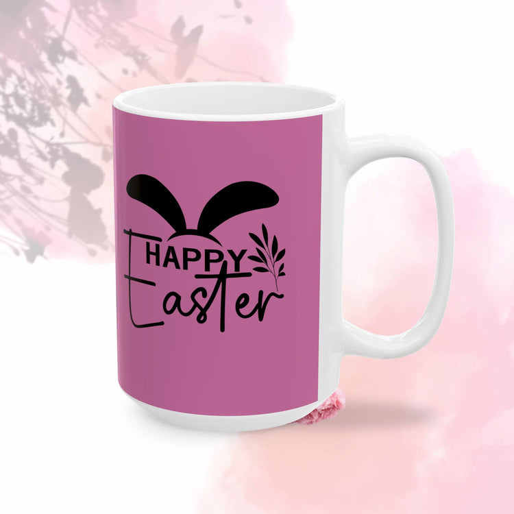 Happy Easter Ceramic Mug - Cute Coffee Tea Cup for Spring Celebrations, Gift for Friends, Family, Easter Decor, Holiday