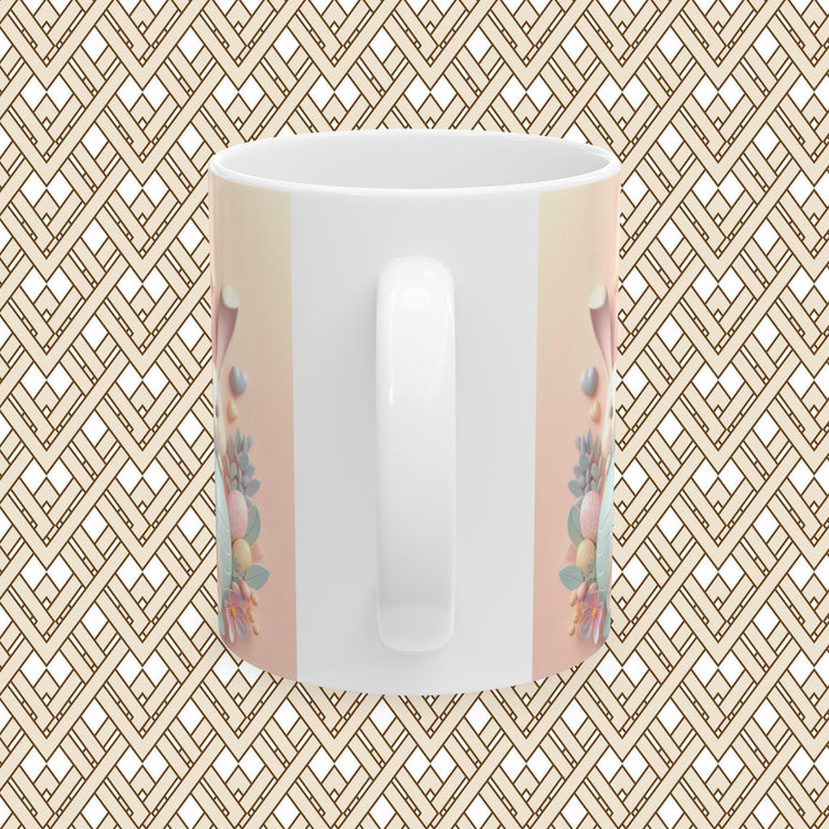 Cute Bunny Easter Ceramic Mug, Perfect for Spring Gifting, Coffee Lovers, Tea Enthusiasts, Festive Decor, 11oz, 15oz