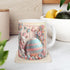 Whimsical Bunny Ceramic Mug - Perfect for Easter Coffee Lovers, Cute Gift for Kids, Spring Decor, Fun Tea Mug, Adorable 3D Floral Design