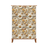 Floral Shoe Cabinet (Made in USA), Designer Home Office Shoe Organizer, Great Gift