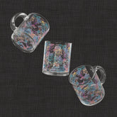 Butterfly Bloom Floral Glass Mug | 10oz Floral Drinkware, Home Decor, Gift for Her, Springtime Sip, Garden Party Essentials