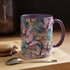 Floral Accent Coffee Mug, Vibrant 3D Butterfly Design, Gift for Nature Lovers, Mother&