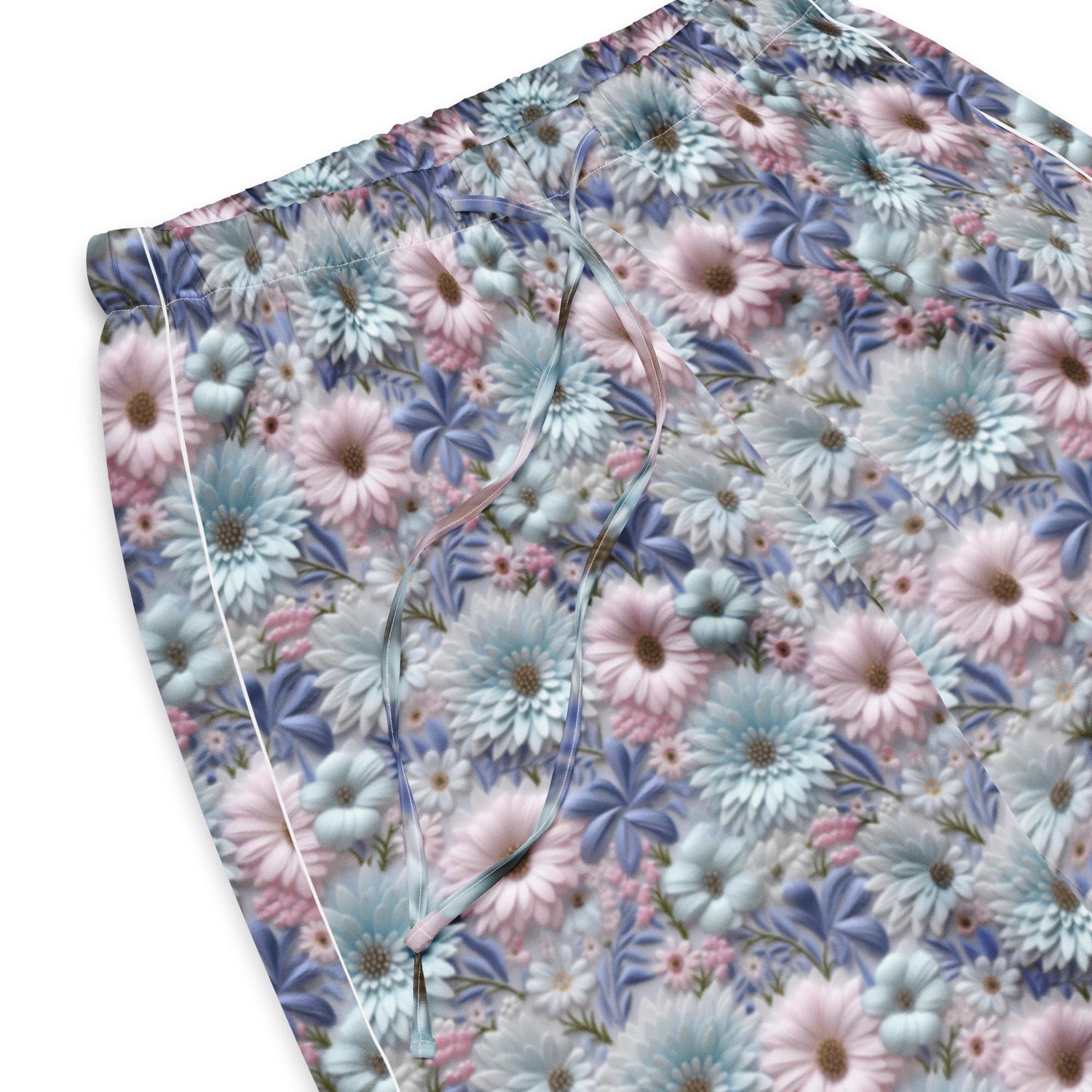 3D Floral Pajama Pants for Women – Spring Soft Lounge Pants – Comfort Sleepwear – Cute Printed PJ Bottoms – Cozy Elastic Waist Pants