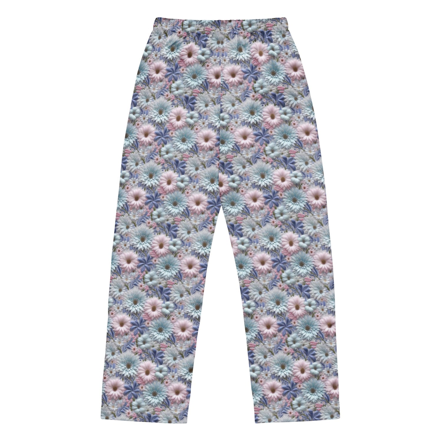 3D Floral Pajama Pants for Women – Spring Soft Lounge Pants – Comfort Sleepwear – Cute Printed PJ Bottoms – Cozy Elastic Waist Pants