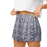3D Floral Pajama Shorts Women&