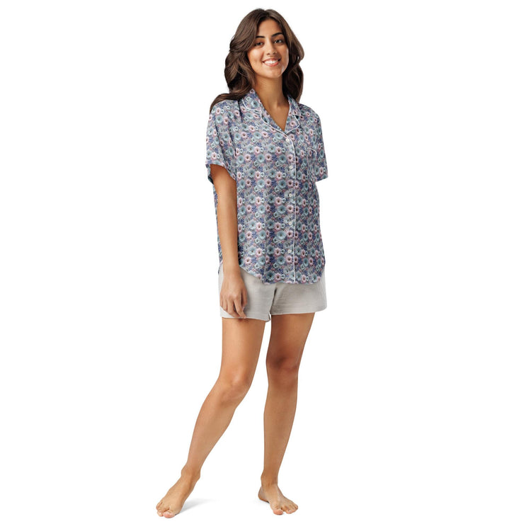 3D Floral Pajama Top Women&