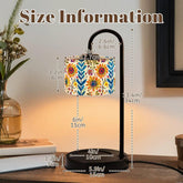 Candle Warmer Lamp, Floral Stylish small bedroom office decorative candle lamp, great unique gift