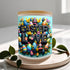 Easter Frosted Jar Scented Candle with Lid (6oz),  3D Design Spring Accent Aromatherapy Candle