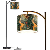 Arc Floor Lamp (Made in USA), Artistic Marble Design Living Room, Bedroom, Home Decor Accent Lighting