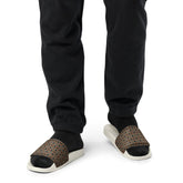 Stylish Geometric Print Men’s Slides – Lightweight Summer House Slippers, Comfortable Indoor/Outdoor Slides for Men