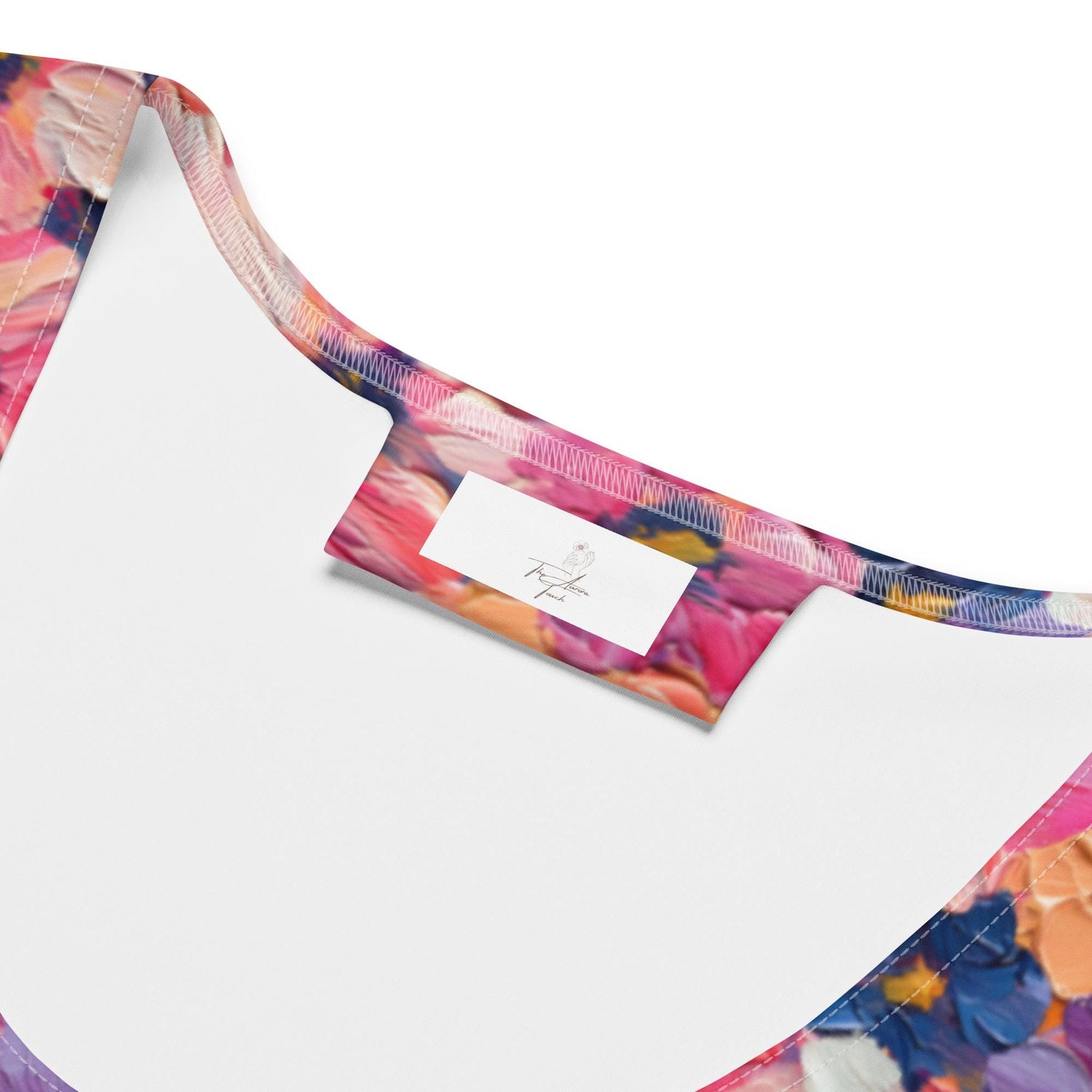 Floral Oil Painting Sublimation Tank Top – Spring Cut & Sew Blouse, Boho Chic Women&