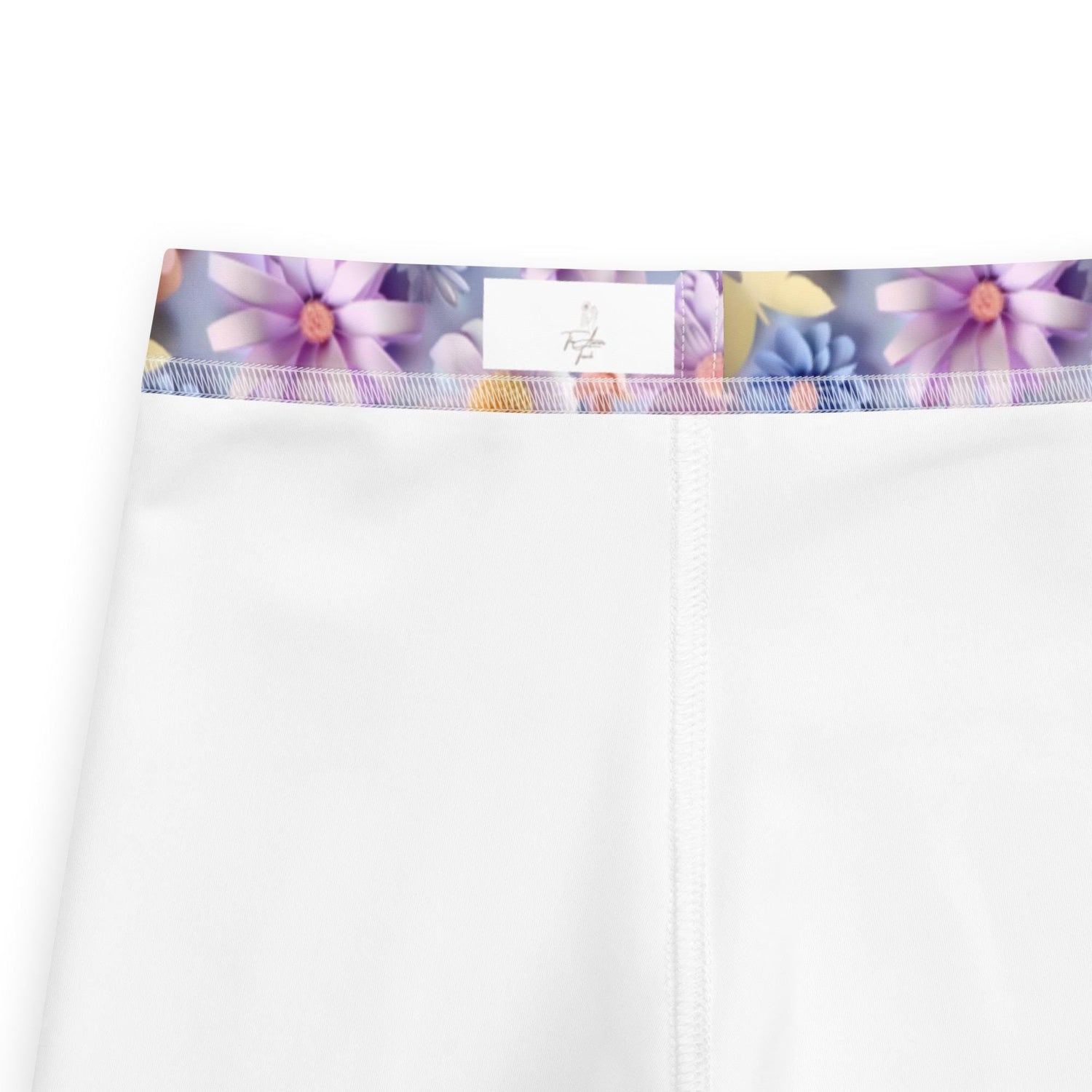 3D Floral Print Kids Leggings – Spring Bloom Pattern Toddler Pants, Soft Stretchy Leggings for Girls, Cute All-Over Flower Design Playwear