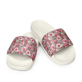 3D Floral Print Women’s Slides | Seamless Pattern Summer Sandals | Comfortable Slide Sandals for Women | Cute Pool Slides | House Slippers