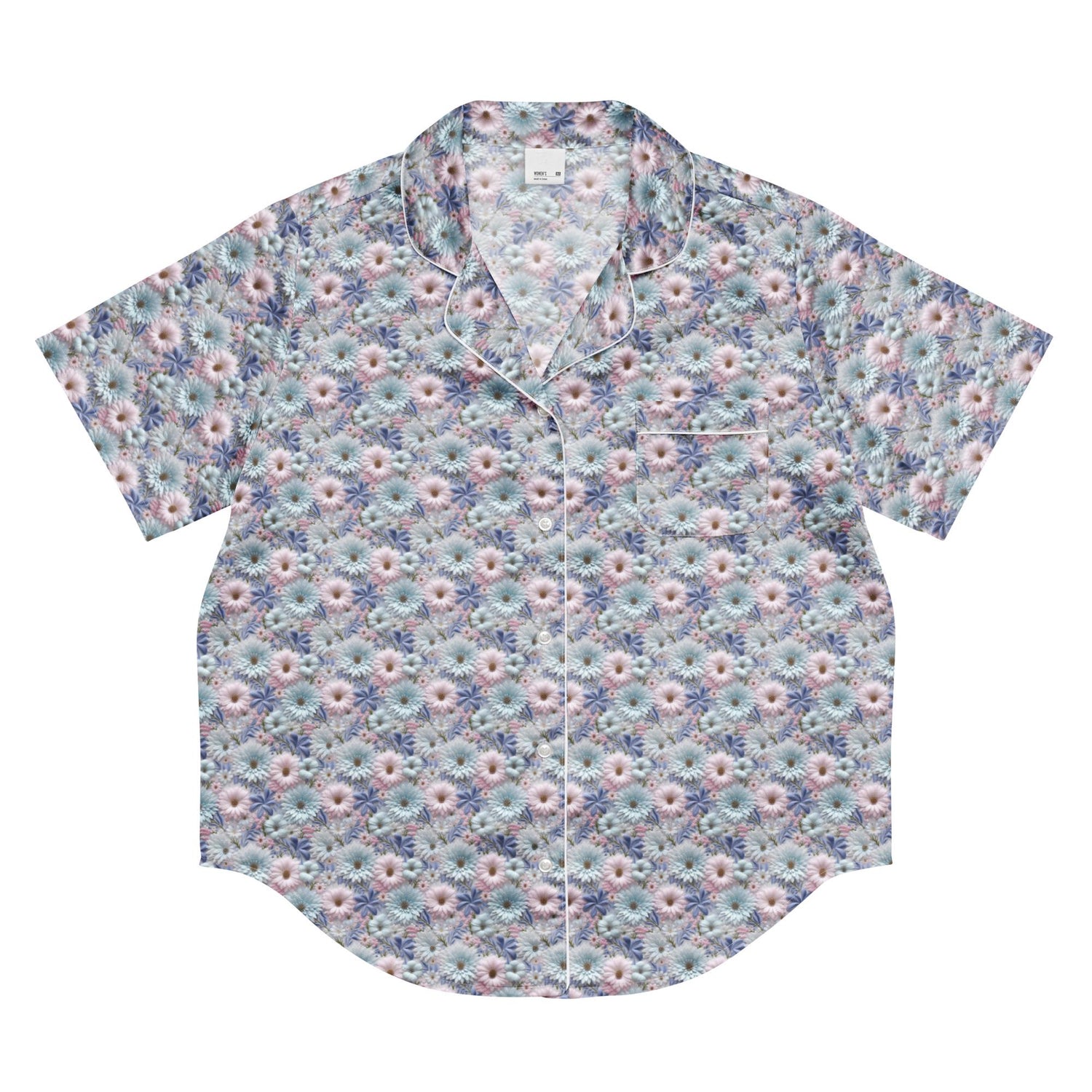 3D Floral Pajama Top Women&