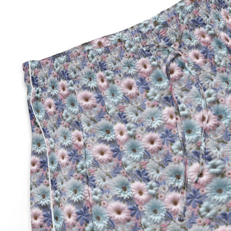 3D Floral Pajama Shorts Women&